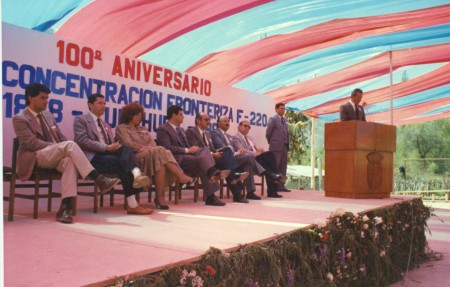 Luis Fidel Contreras, Director Escuela Tulahuén,  Centenario 1988